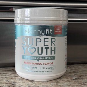 New Sealed Skinny Fit Super Youth Multi Collagen Peptides Peach Mango Flavor
